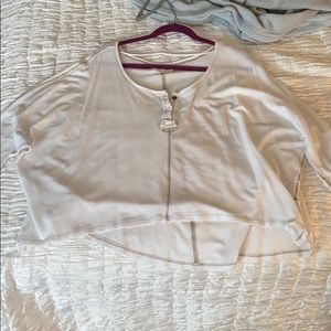 Free people flow white top